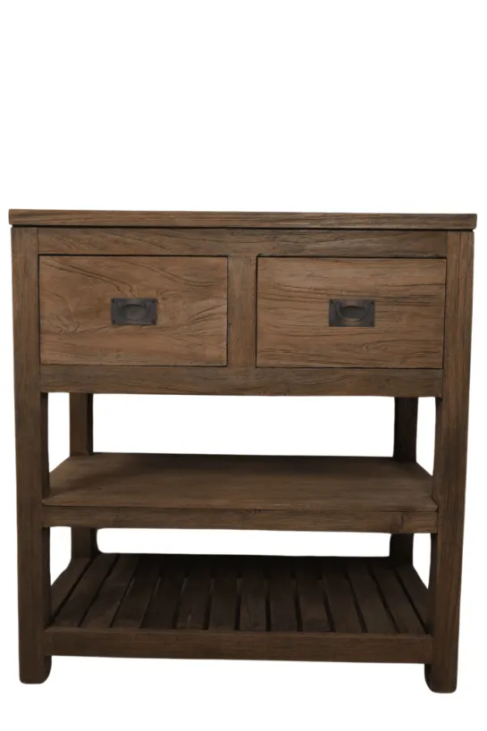 Badkamermeubel rustiek teak
