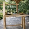 Bartafel met wijnrek suar hout