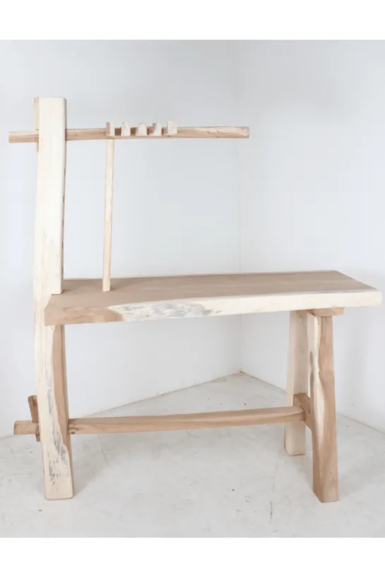 Bartafel met wijnrek suar hout