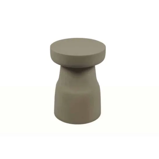 Beige bijzettafel rond