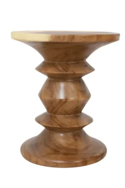 Bijzettafel in de vorm van een Kandelaar Suar Hout