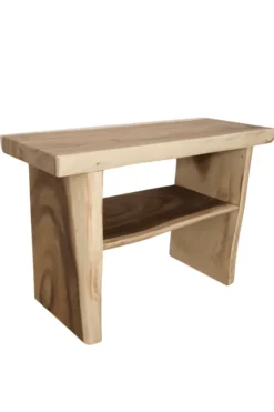 Boomstam suar houten badkamermeubel open 120 cm