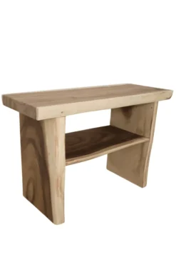 Boomstam suar houten badkamermeubel open 120 cm