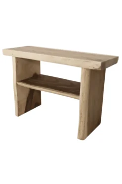 Boomstam suar houten badkamermeubel open 120 cm