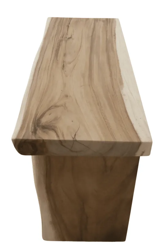 Boomstam suar houten badkamermeubel open 120 cm