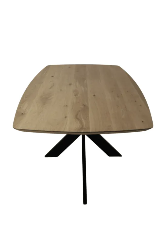 Deens ovale eettafel eiken 180 x 100 cm