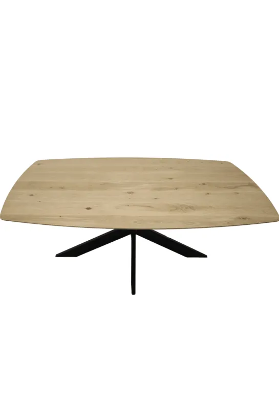Deens ovale eettafel eiken 180 x 100 cm