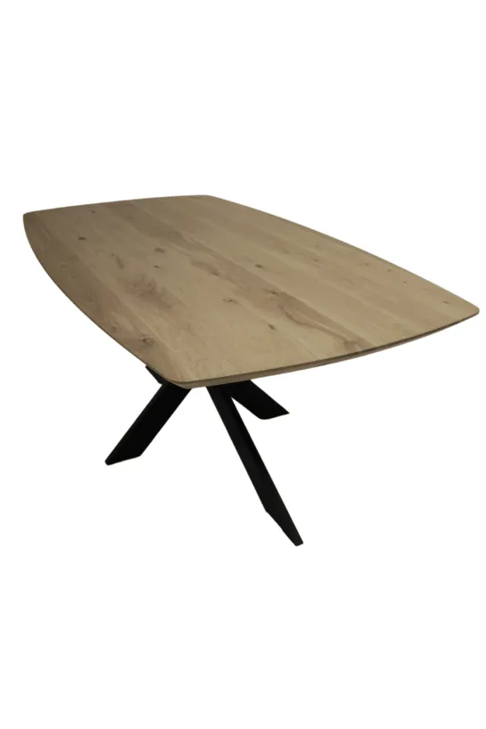 Deens ovale eettafel eiken 180 x 100 cm