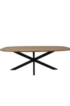 Deens ovale teak houten eettafel 220cm