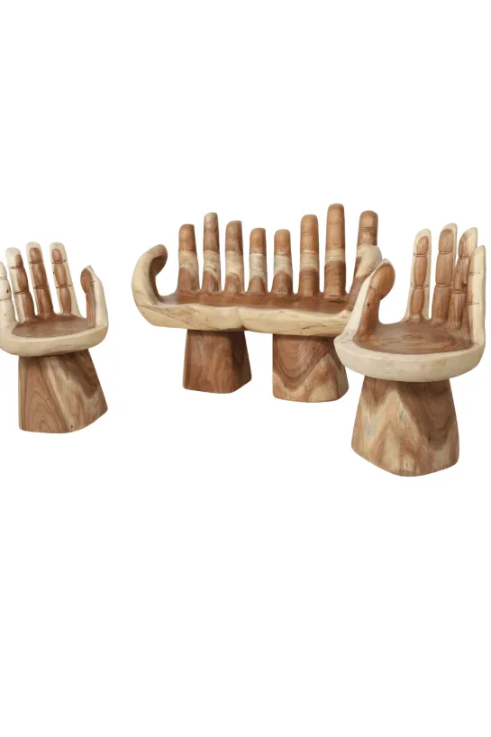 Draaibare Handstoel van Suar Hout