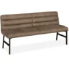 Eetkamerbank David 200 cm – Truffel