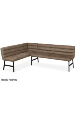 Eetkamerbank David 200 cm – Truffel