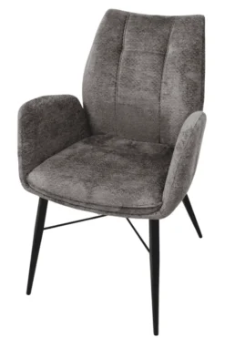 Eetkamerstoel Jef – Taupe met Armleuning