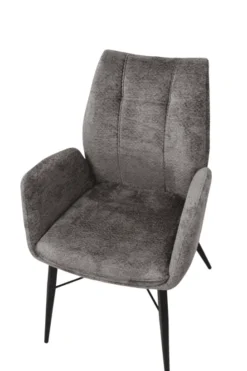Eetkamerstoel Jef – Taupe met Armleuning