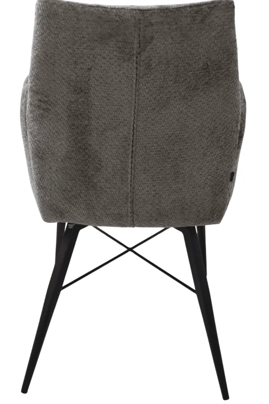Eetkamerstoel Jef – Taupe met Armleuning