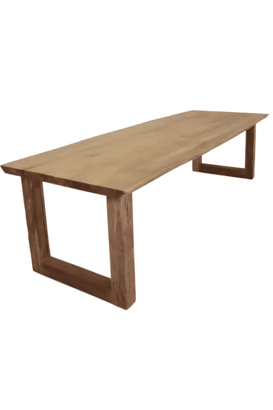 Eetkamertafel boomstam teak