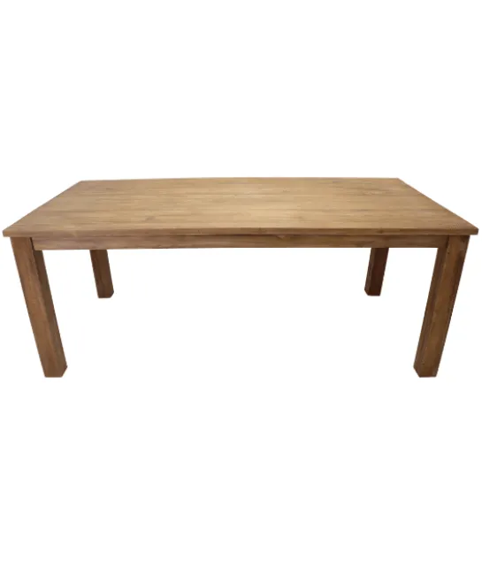 Eettafel van recycling teak hout 2 meter