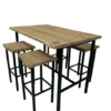 Eikenhouten Bartafel/statafel incl 4 barkrukken