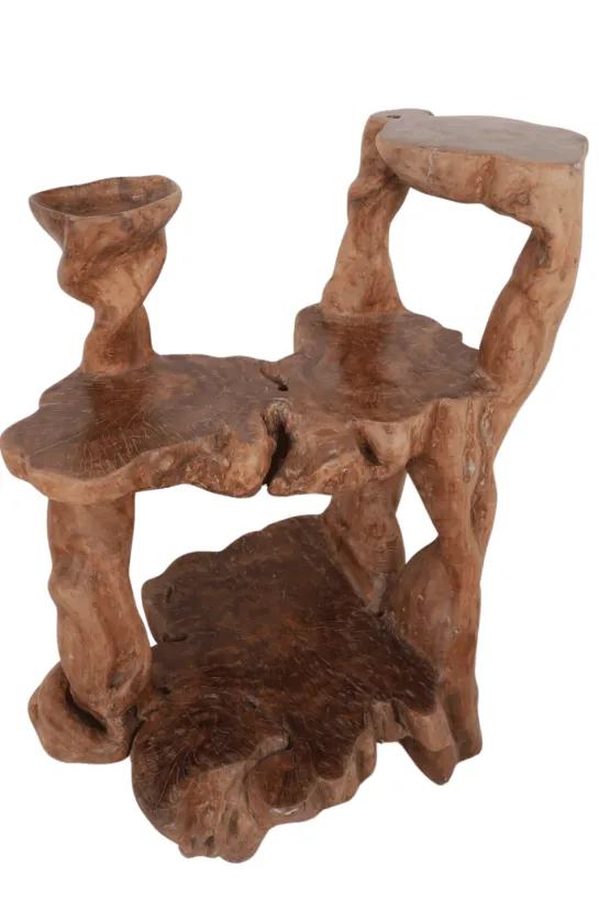 Etagere Ramboetan hout 100 cm