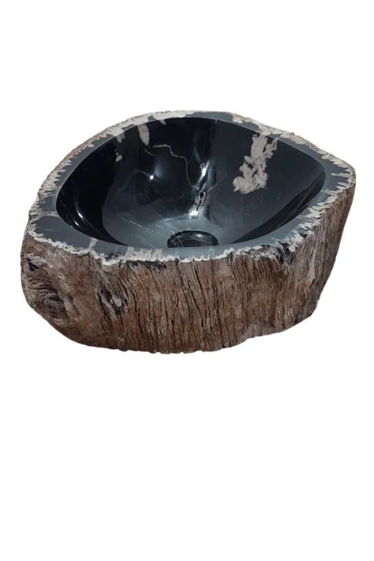 Fossiele Wasbak Natuurlijk Rond