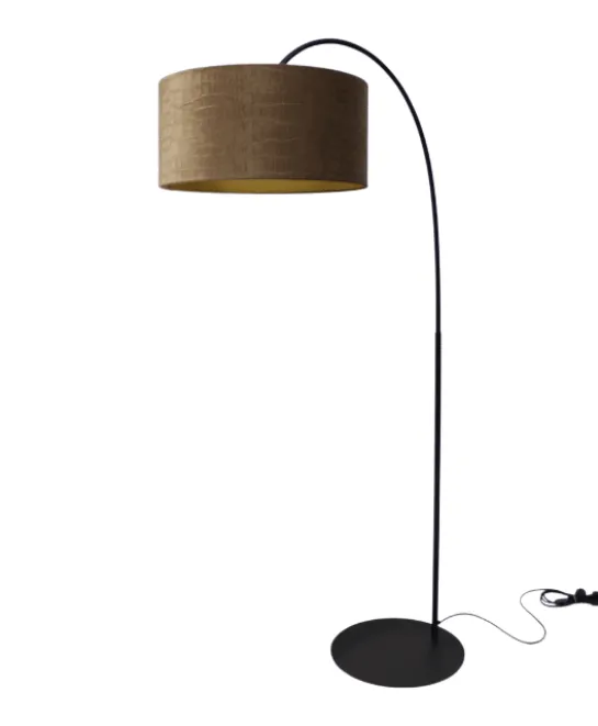 Gebogen vloerlamp