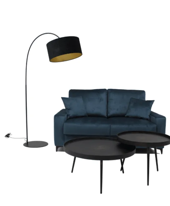 Gebogen vloerlamp