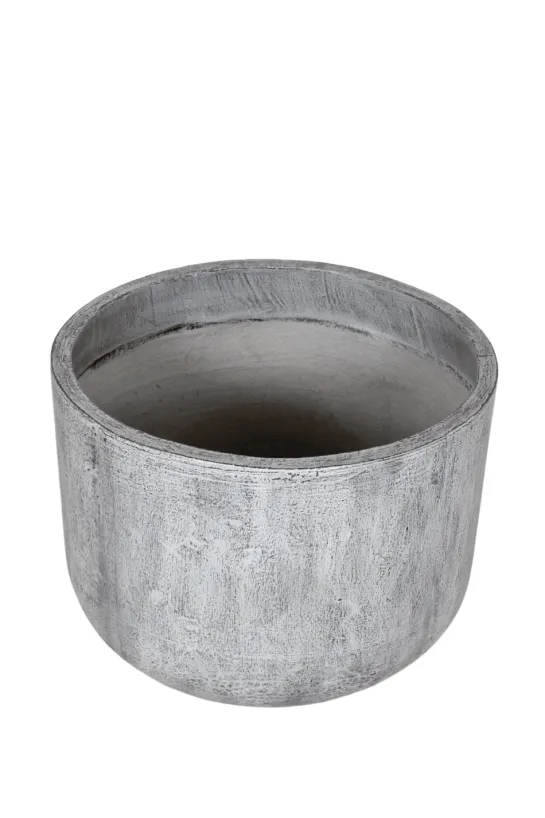 Grijze planten pot