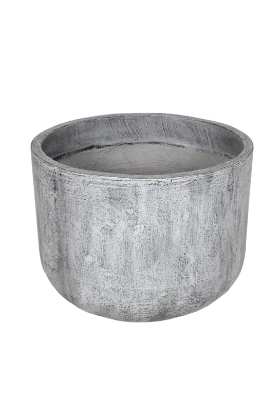 Grijze planten pot