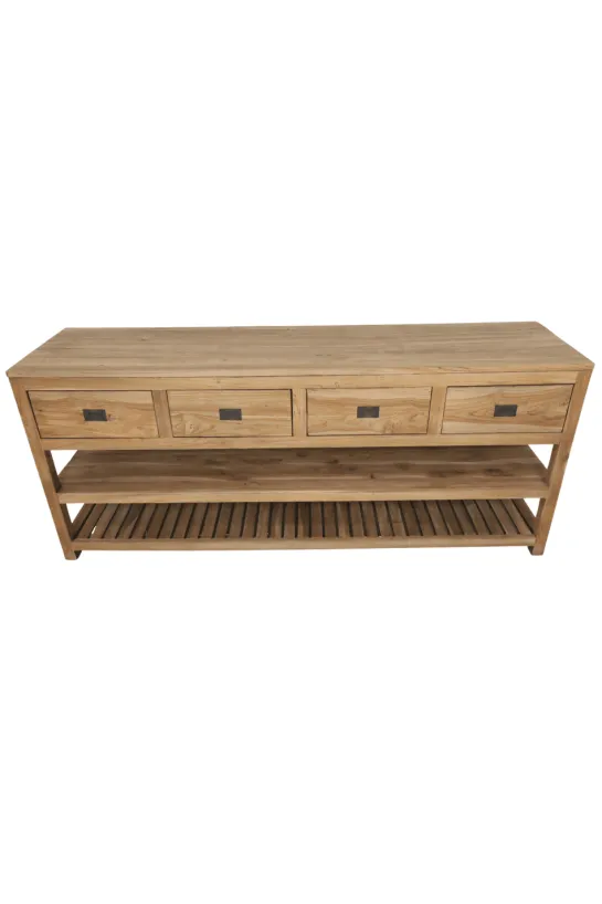 Groot Teakhouten Badkamermeubel – 200 cm