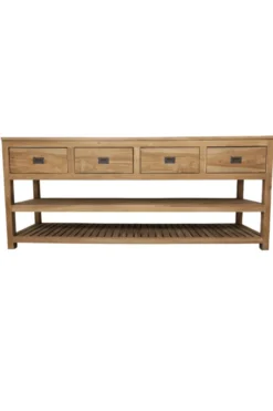 Groot Teakhouten Badkamermeubel – 200 cm