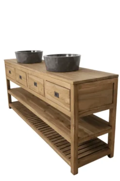 Groot Teakhouten Badkamermeubel – 200 cm