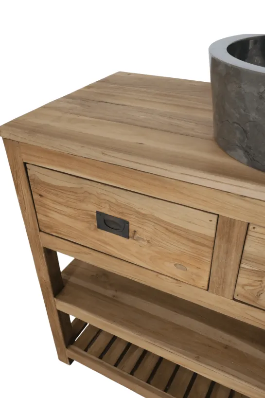 Groot Teakhouten Badkamermeubel – 200 cm