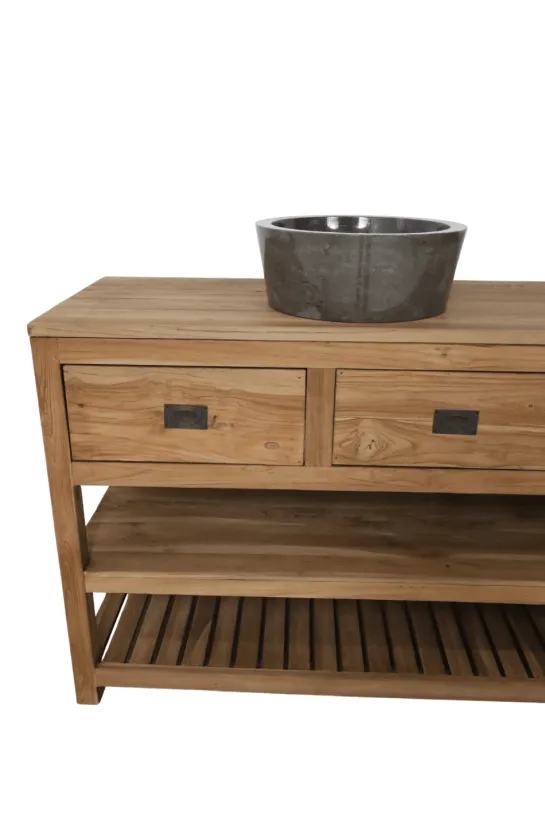 Groot Teakhouten Badkamermeubel – 200 cm