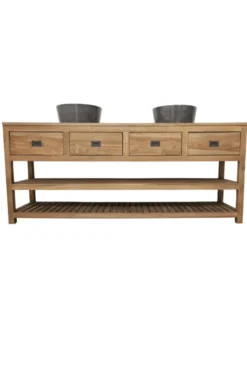 Groot Teakhouten Badkamermeubel – 200 cm