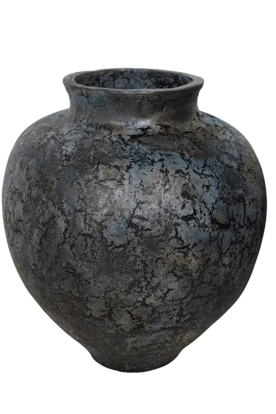 Grote blauwe pot kruik