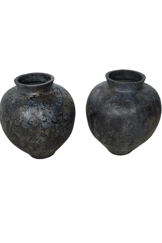Grote blauwe pot kruik