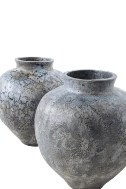 Grote blauwe pot kruik