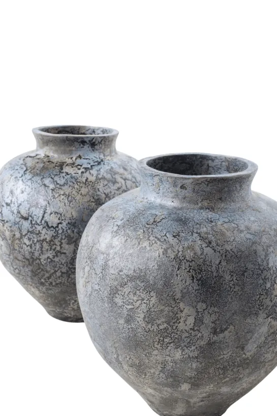 Grote blauwe pot kruik