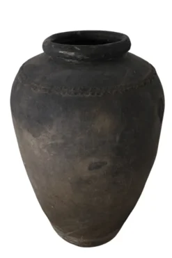 Grote landelijke vergrijsde kruik 80×120 cm
