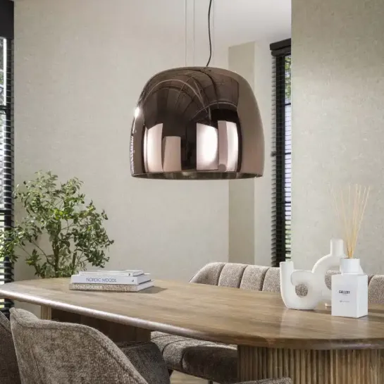 Grote ronde Hanglamp Drift Glass XL 1 – licht