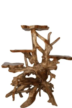 Grote teak houten etagere