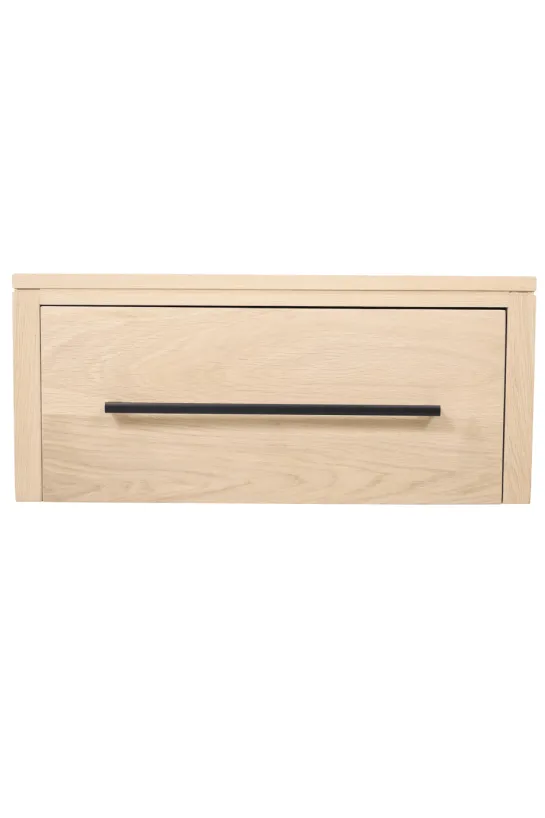 Hangend badkamermeubel van massief eiken – 80 cm
