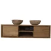 Hangend Teak Houten Badkamermeubel 150 cm