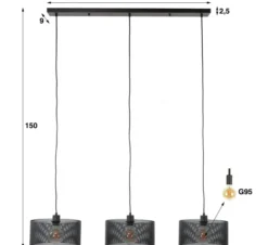 Hanglamp mesh round