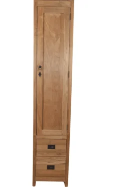 Hoge badkamer kast teak hout