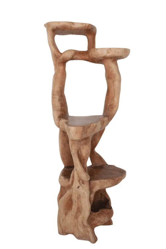 Houten etagere, planten tafel 60x55x140 cm