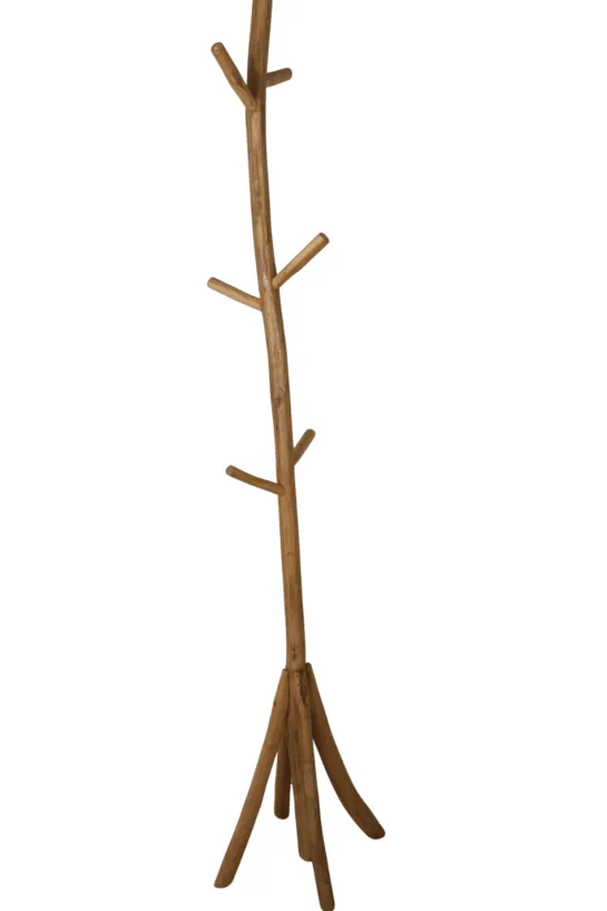 Houten staande kapstok