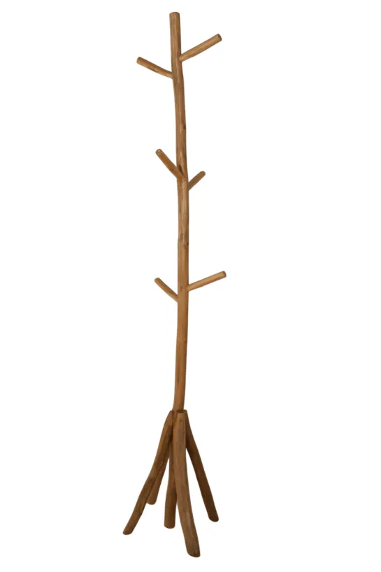 Houten staande kapstok