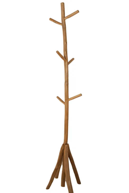 Houten staande kapstok