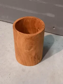 Houten tandenborstel beker
